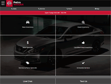 Tablet Screenshot of petronissan.com
